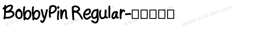 BobbyPin Regular字体转换
